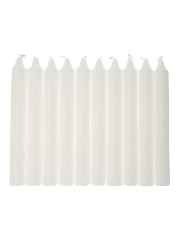 Candele steariche Bianche